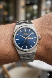 Slazenger Lacivert Kadran Erkek Kol Saati | 41mm, Paslanmaz Çelik, Takvimli, 10ATM