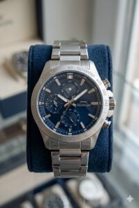 Slazenger Erkek Kol Saati | 44mm, Mavi Kadran, Multifonksiyon, Paslanmaz Çelik, 10ATM