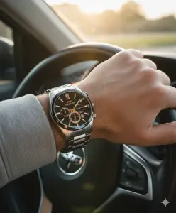 Slazenger Rose Gold Detaylı Erkek Kol Saati | 42mm, Siyah Kadran, Paslanmaz Çelik, 10ATM