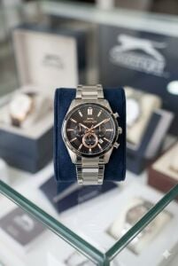 Slazenger Rose Gold Detaylı Erkek Kol Saati | 42mm, Siyah Kadran, Paslanmaz Çelik, 10ATM