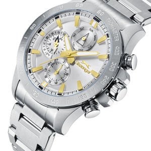 Slazenger Modern Tasarım Erkek Kol Saati | 44mm, Paslanmaz Çelik, Multifonksiyon, 10 ATM