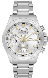 Slazenger Modern Tasarım Erkek Kol Saati | 44mm, Paslanmaz Çelik, Multifonksiyon, 10 ATM