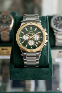 Slazenger Yeşil Kadran Erkek Kol Saati | 42mm, Paslanmaz Çelik, Multifonksiyon, 10 ATM