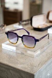 Quantum Unisex Renkli Çerçeve Polarize Güneş Gözlüğü 46 mm