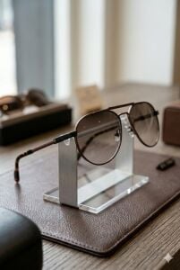 Quantum Erkek Kahverengi Çelik Çerçeve Polarize Güneş Gözlüğü 58 mm