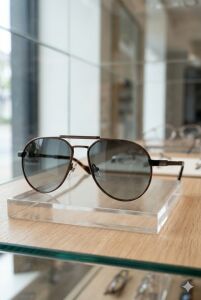 Quantum Erkek Kahverengi Çelik Çerçeve Polarize Güneş Gözlüğü 58 mm