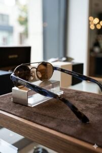 Quantum Unisex Yeşil Çelik Çerçeve Polarize Güneş Gözlüğü 51 mm