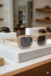 Quantum Krem Polarize Kadın Güneş Gözlüğü 51 mm