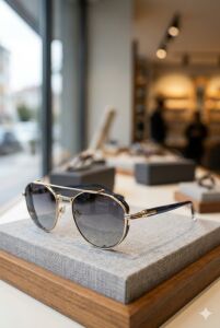 Quantum Lacivert Polarize Erkek Güneş Gözlüğü 57 mm