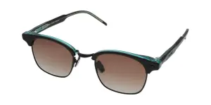 Quantum Siyah Kahverengi Polarize Unisex Güneş Gözlüğü 48 mm