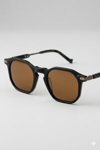 Quantum Siyah Kahverengi Polarize Unisex Güneş Gözlüğü 49 mm