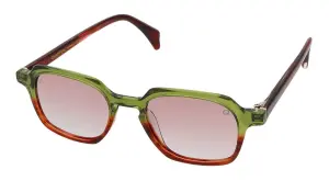 Quantum İki Renk Pembe Cam Polarize Unisex Güneş Gözlüğü 46 mm