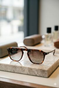 Quantum Havana Kahverengi Polarize Unisex Güneş Gözlüğü 51 mm