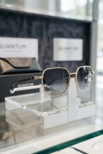 Quantum Altın Çerçeve Polarize Erkek Güneş Gözlüğü 51 mm