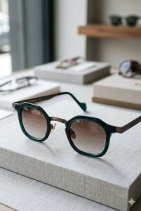 Quantum Polarize Unisex Güneş Gözlüğü Yeşil Çerçeve