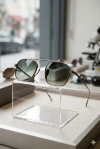 Quantum Unisex 49 mm Titanyum Çerçeve Güneş Gözlüğü