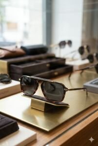 Quantum 57 mm Asetat Çerçeve Polarize Erkek Güneş Gözlüğü