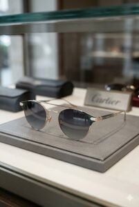 Quantum 53 mm Çelik Çerçeve Polarize Cam Geometrik Unisex Güneş Gözlüğü