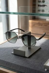 Quantum Titanyum Çerçeve Polarize Unisex Güneş Gözlüğü 53 mm