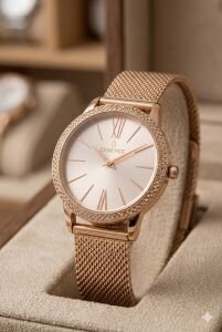 Essence 32 mm Çelik Kasa Rose Gold Çelik Kordon Kadın Kol Saati