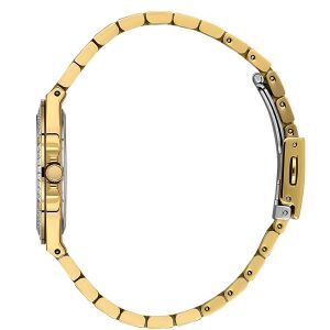 Essence Kadın 32 mm Çelik Kasa Altın Çelik Kordon Kahverengi Kadran Kol Saati