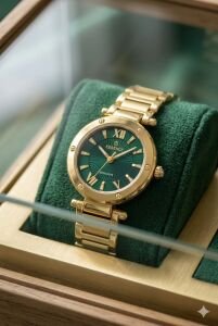 Essence Yeşil Kadran Kadın Kol Saati | 26 mm Çelik Kasa, Çelik Kordon, Zarif Tasarım