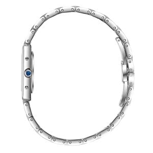 Essence Gümüş Dikdörtgen Kasa Kadın Kol Saati | 22 mm Çelik Kasa, Gümüş Çelik Kordon, Beyaz Kadran