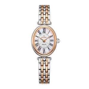 Essence Kadın Kol Saati | 22mm Çelik Kasa, Silver Rose Gold Çelik Kordon, Beyaz Kadran