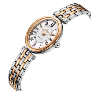 Essence Kadın Kol Saati | 22mm Çelik Kasa, Silver Rose Gold Çelik Kordon, Beyaz Kadran