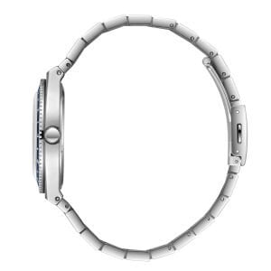 Lee Cooper Gümüş Kasa Erkek Kol Saati | 40 mm Çelik Kasa, Gümüş Çelik Kordon, Mavi Kadran