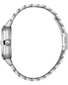 Lee Cooper Gümüş Kare Kasa Erkek Kol Saati | 40 mm Çelik Kasa, Gümüş Çelik Kordon, Lacivert Kadran