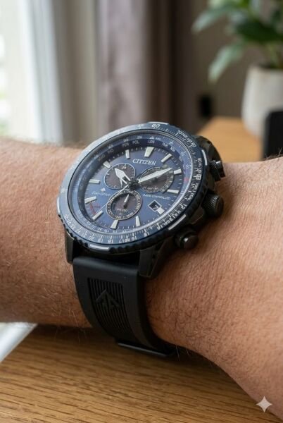 Citizen Radio Controlled Erkek Kol Saati | 45.9 mm Çelik Kasa, Eco Drive, Safir Cam