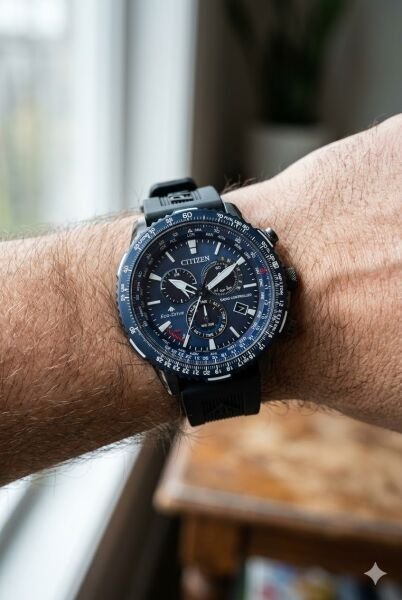 Citizen Radio Controlled Erkek Kol Saati | 45.9 mm Çelik Kasa, Eco Drive, Safir Cam