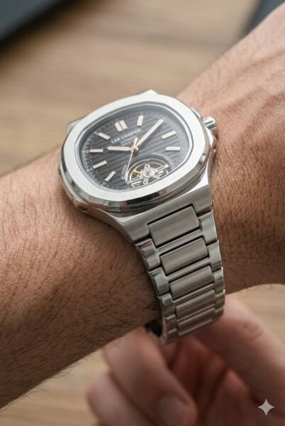 Lee Cooper Otomatik Mekanizma Erkek Kol Saati | 42 mm Çelik Kasa, Gümüş Çelik Kordon, Siyah Kadran