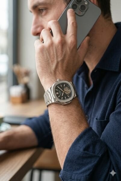 Lee Cooper Otomatik Mekanizma Erkek Kol Saati | 42 mm Çelik Kasa, Gümüş Çelik Kordon, Siyah Kadran