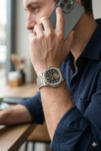 Lee Cooper Otomatik Mekanizma Erkek Kol Saati | 42 mm Çelik Kasa, Gümüş Çelik Kordon, Siyah Kadran