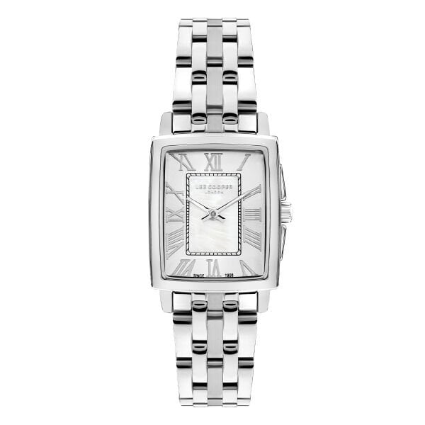 Lee Cooper Kadın Kol Saati | 22 mm Çelik Kasa, Gümüş Çelik Kordon, Gümüş Kadran