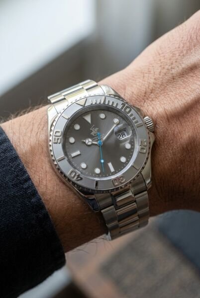 Beverly Hills Polo Club Gümüş Erkek Kol Saati | 40,5 mm Çelik Kasa, Gümüş Çelik Kordon, Gri Kadran