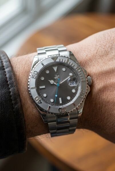 Beverly Hills Polo Club Gümüş Erkek Kol Saati | 40,5 mm Çelik Kasa, Gümüş Çelik Kordon, Gri Kadran