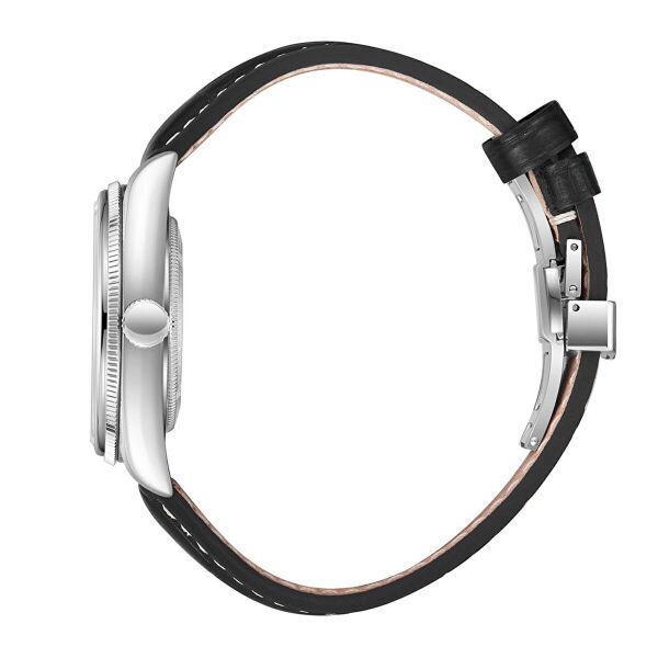 Beverly Hills Polo Club Özel Renk Erkek Kol Saati | 39 mm Çelik Kasa, Siyah Deri Kordon