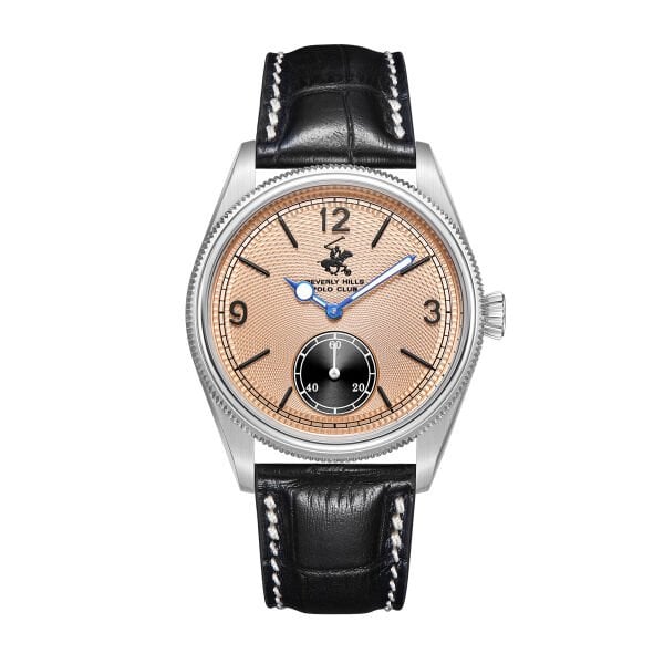 Beverly Hills Polo Club Özel Renk Erkek Kol Saati | 39 mm Çelik Kasa, Siyah Deri Kordon