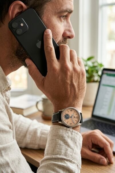 Beverly Hills Polo Club Özel Renk Erkek Kol Saati | 39 mm Çelik Kasa, Siyah Deri Kordon