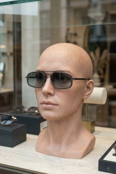 Quantum Geometrik Çerçeve Erkek Güneş Gözlüğü | 53 mm Çelik Çerçeve, Füme Polarize Cam