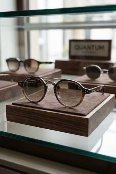 Quantum Kahverengi Desenli Unisex Güneş Gözlüğü | 47 mm Asetat Çerçeve, Kahve Polarize Cam