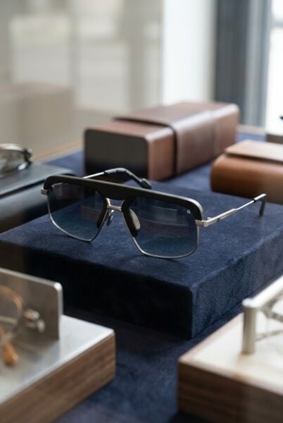 Quantum Erkek Güneş Gözlüğü | 59 mm Asetat-Çelik Çerçeve, Füme Polarize Cam