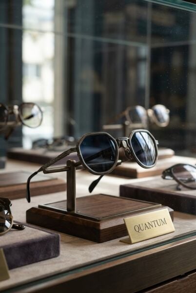 Quantum Unisex Güneş Gözlüğü | 48 mm Paslanmaz Çelik Çerçeve, Mavi Polarize Cam