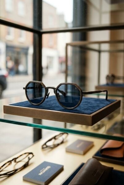 Quantum Unisex Güneş Gözlüğü | 48 mm Paslanmaz Çelik Çerçeve, Mavi Polarize Cam