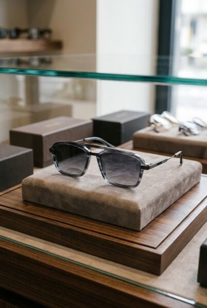 Quantum Unisex Güneş Gözlüğü | 56 mm Asetat Çerçeve, Füme Polarize Cam