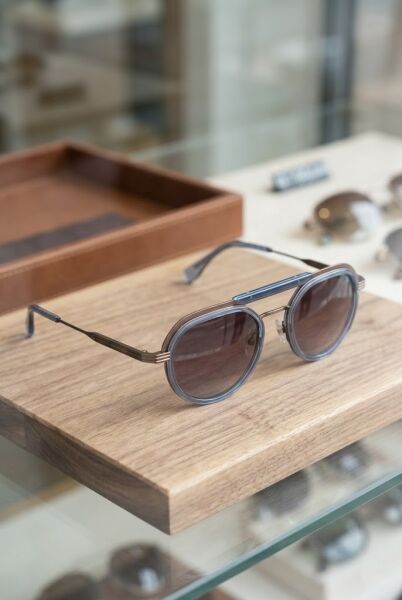 Quantum Erkek Güneş Gözlüğü | 49 mm Asetat Çerçeve, Kahverengi Polarize Cam