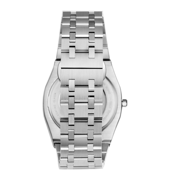 Beverly Hills Polo Club Gümüş Sekizgen Kasa Erkek Kol Saati | 39 mm Çelik Kasa, Gümüş Çelik Kordon
